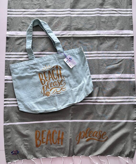 Borsa e telo mare BEACH PLEASE